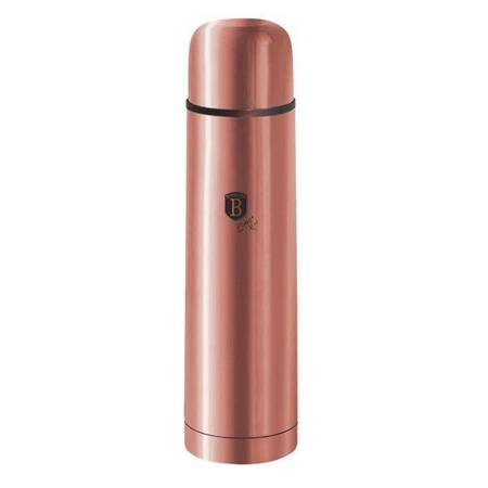 1 LITRE STAINLESS STEEL THICK WALLED VACUUM FLASK - I-ROSE EDITION