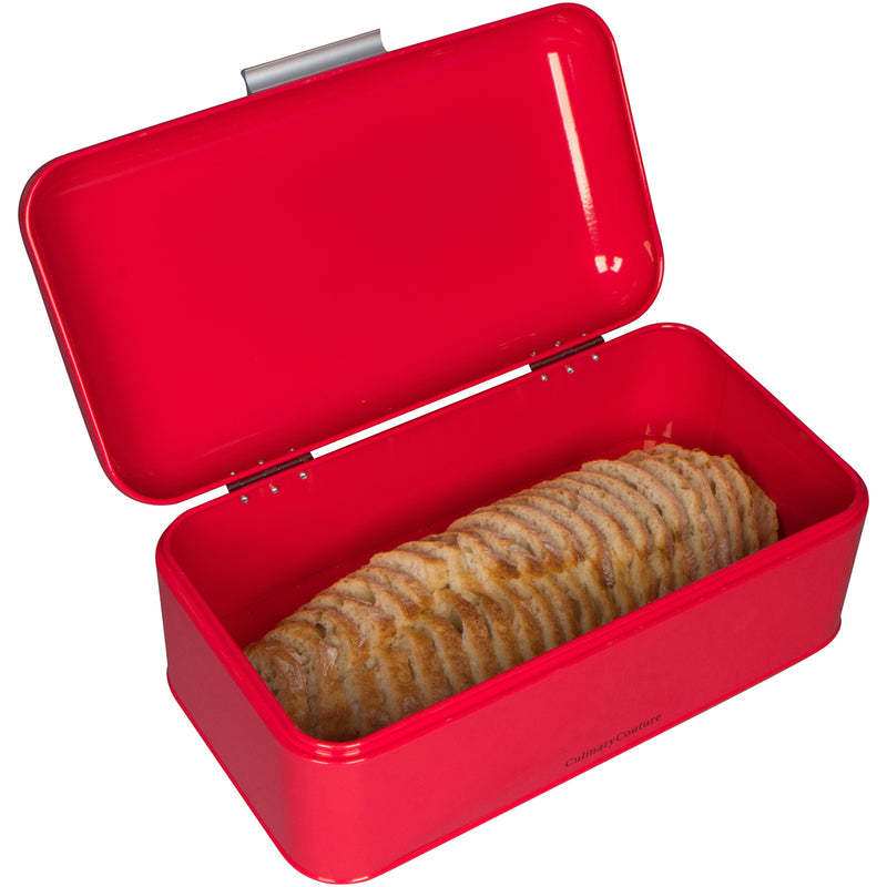 Culinary Couture Stainless Steel Bread Box for Kitchen Countertop