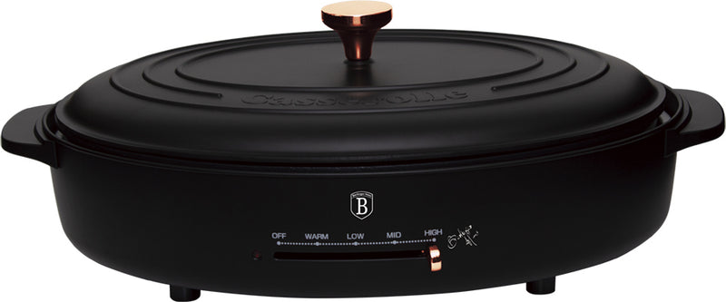 Electric 1800W Table Grill Black Rose Collection  BH 9064