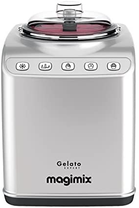 Gelato Expert Ice Cream Maker with Compressor,180W, 2L, Stainless Steel