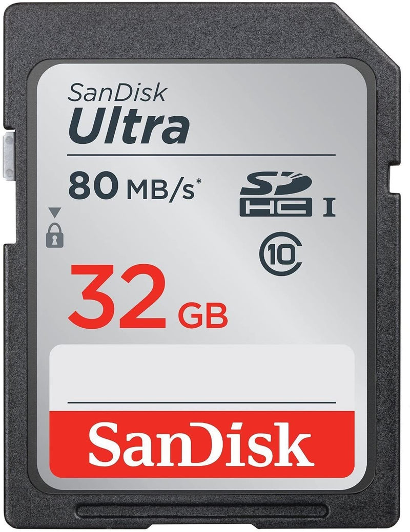 SanDisk Ultra 32GB Class 10 SDHC UHS-I Memory Card up to 80MB/s