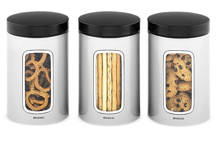 Window Canisters 1.4L  Set of 3
