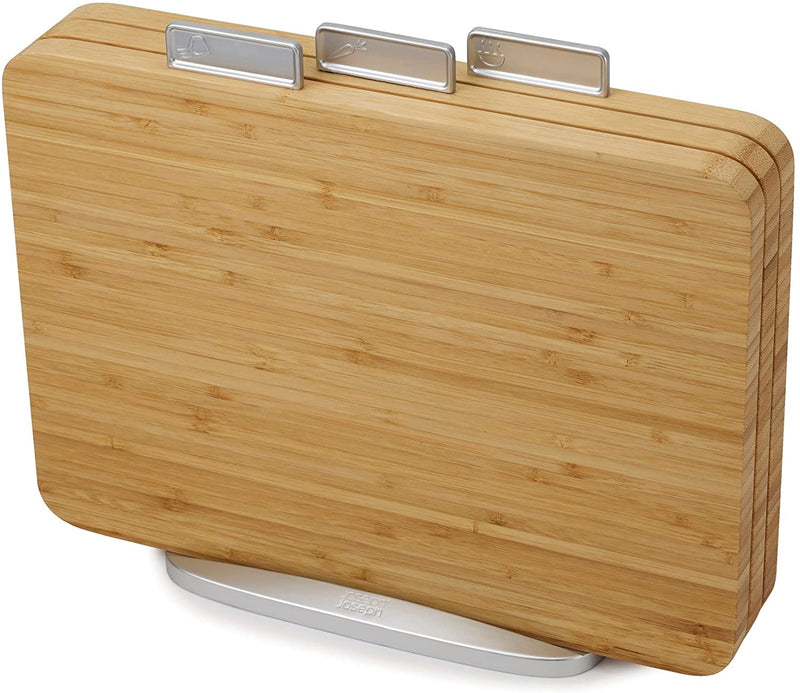 Index™ Bamboo 3-Piece Chopping Board Set With Stand