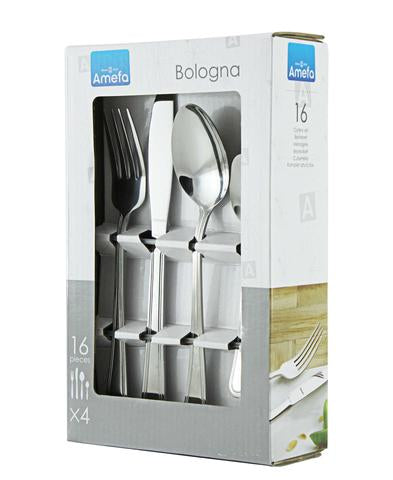 16 Piece Bologna Stainless Steel Cutlery Set