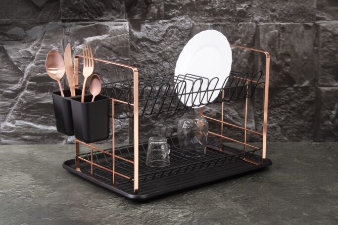 Dish Drying Rack BH-6774 Black Rose Collection