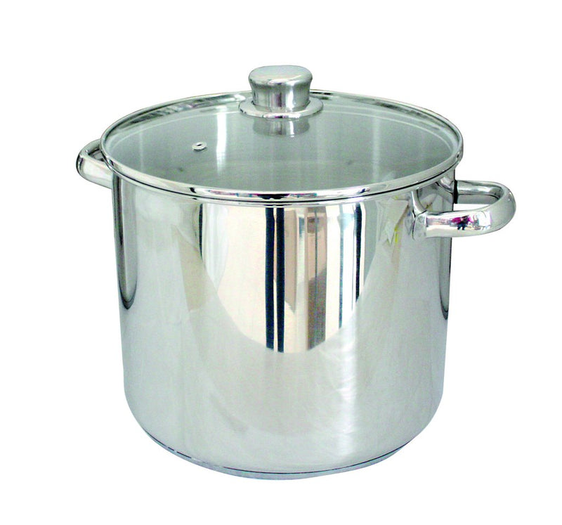 Stock Pot with Glass Lid 28cm, 30cm