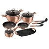 12 + 2 Pieces Rose Gold Collection Cookware Set  BH 1696N
