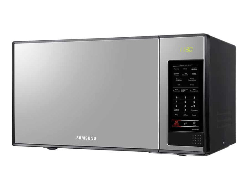 Black stainless finish with Black glass mirror 40l microwave with grill MG402