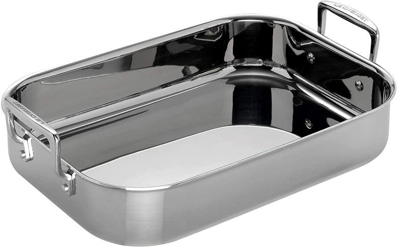 Stainless Steel 14x10 Roasting Pan With Nonstick Rack