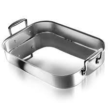 Stainless Steel 14x10 Roasting Pan With Nonstick Rack